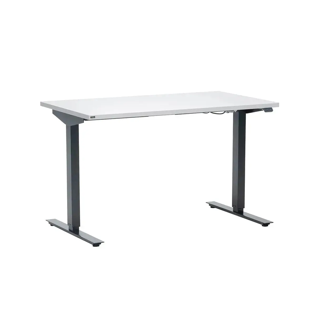 BW Rise sähköpöytä 70x120 cm, valkoinen kansi/musta jalka